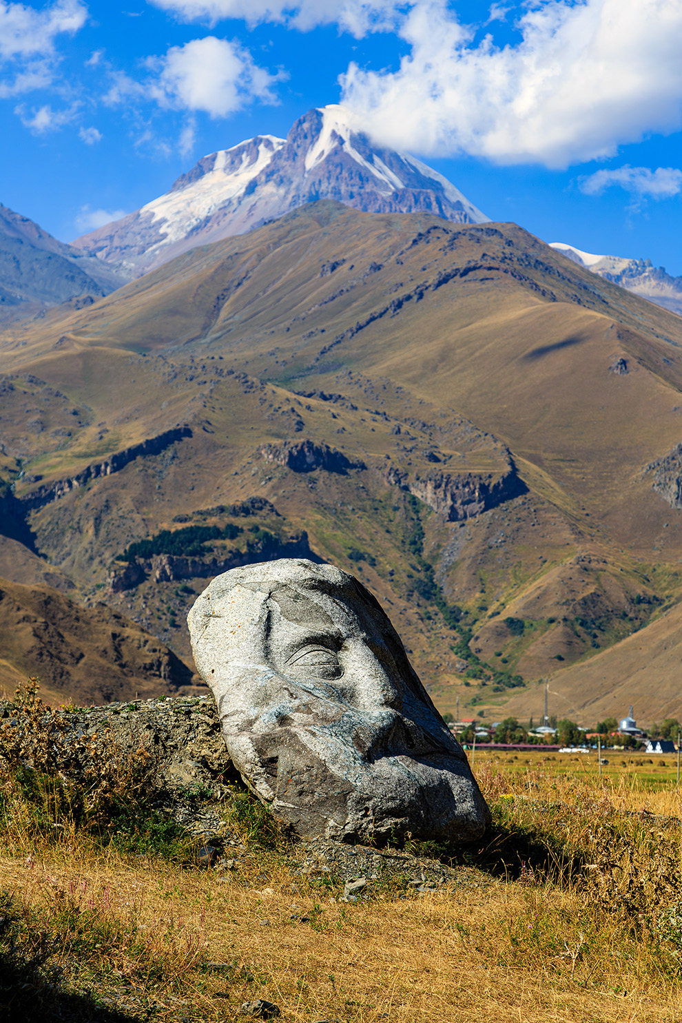 Gigantic Sculptures near the Georgian Army Road